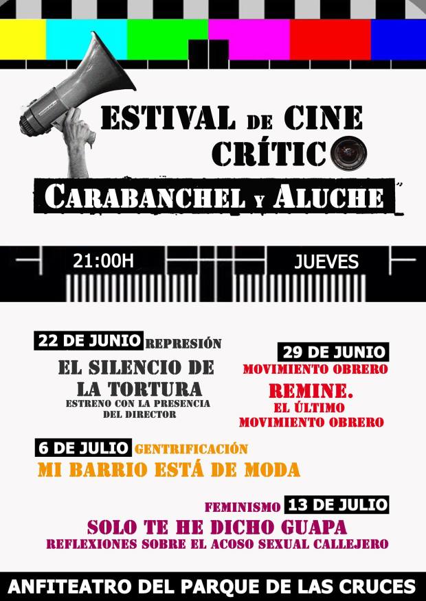 cartel festival de cine crítico carabanchel y aluche